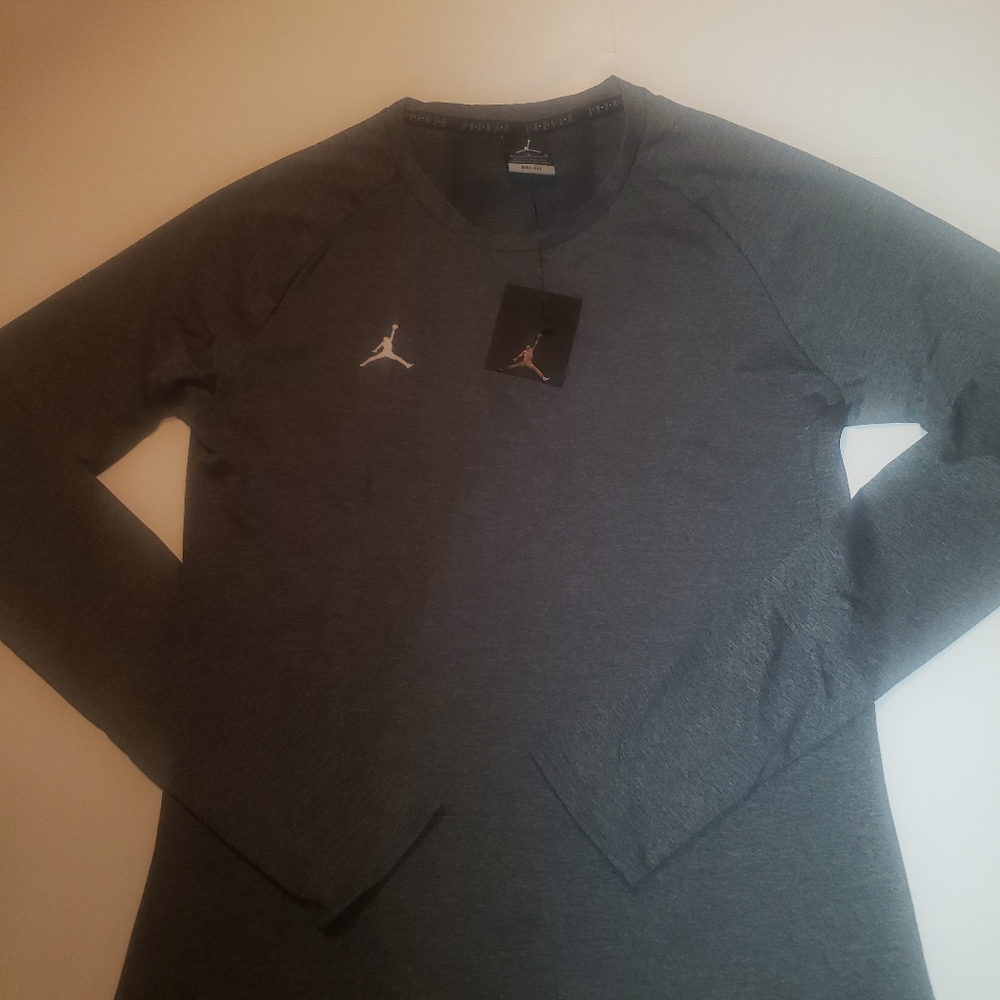 Jordan Men's Training Long Sleeve Shirt Grey